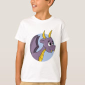 T-shirt dragon violet (Devant)