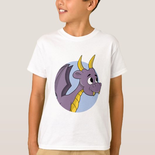 T-shirt dragon violet (Devant)