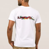 T-shirt Dragon volant chinois Iridescente - emblème de cha (Dos)