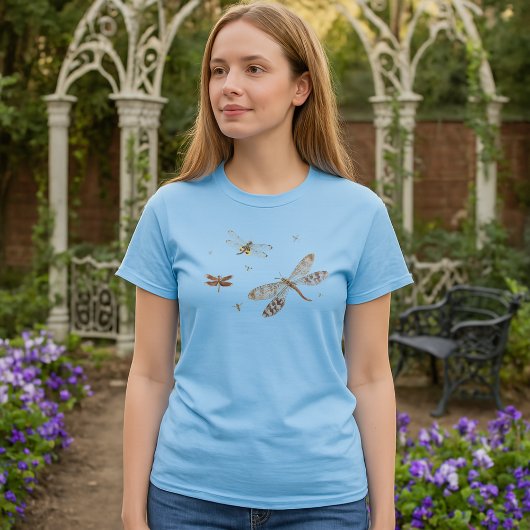 T-shirt Dragonflies 18th century art
