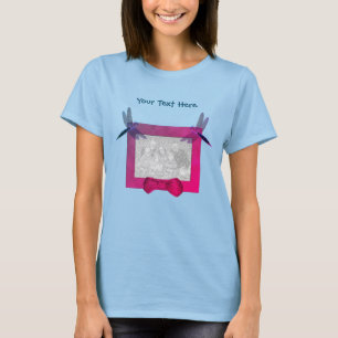 T-shirt Dragonflies colorées Cadre photo
