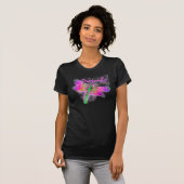 T-shirt Dragonfly Abstraite (rose) (Devant entier)