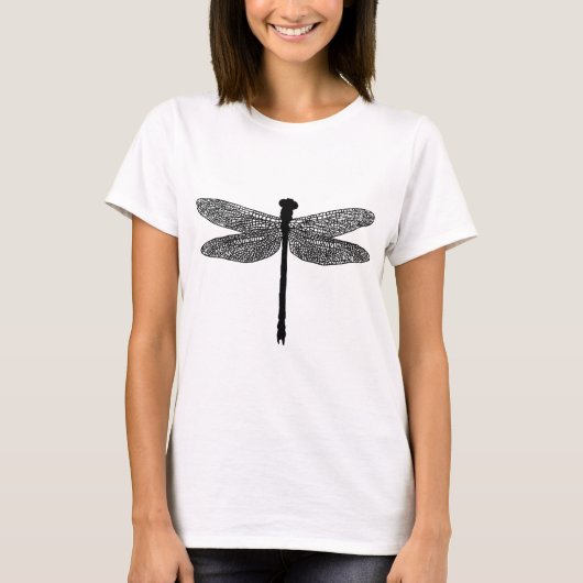 T-shirt dragonfly Bug Insect Silhouette art (Devant)