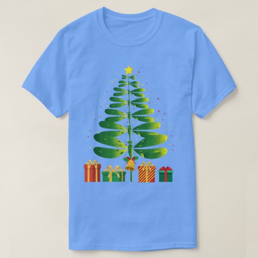 T-shirt Dragonfly Christmas Tree Fundy Xmas Entomologiste  (Design devant)