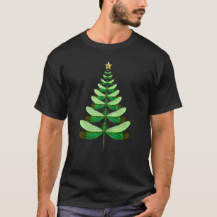 T-shirt Dragonfly Christmas Tree Xmas Dragonflies Bureaux 