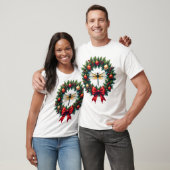 T-shirt Dragonfly Couronne de Noël (Unisexe)