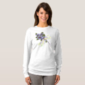 T-shirt Dragonfly et Pansies (Devant entier)