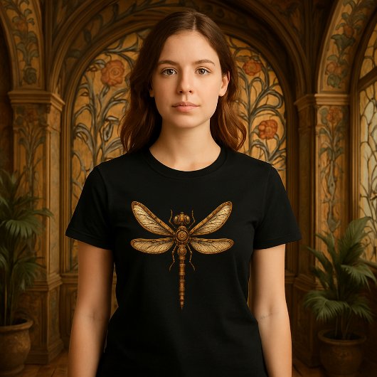 T-shirt Dragonfly mécanique Steampunk
