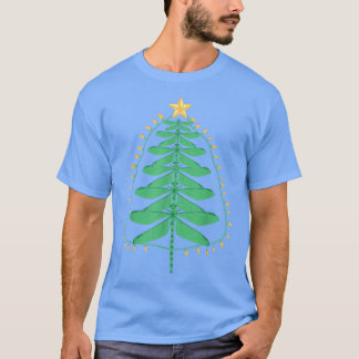 T-shirt Dragonfly Noël Arbre cadeaux de Noël Dragonfly Lov