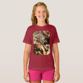 T-shirt Dragonfly sur la feuille enfants Nature  (Devant entier)