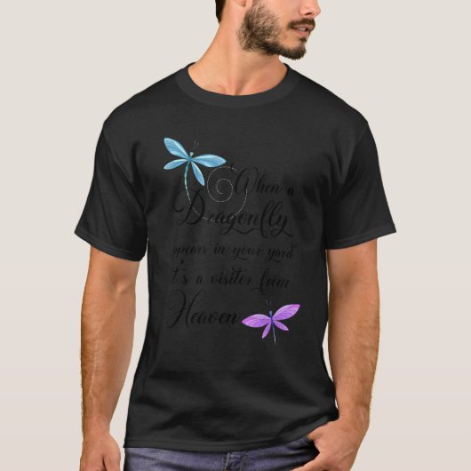 T-shirt Dragonfly Visiteur Du Ciel Citer Dragonflies (Devant)