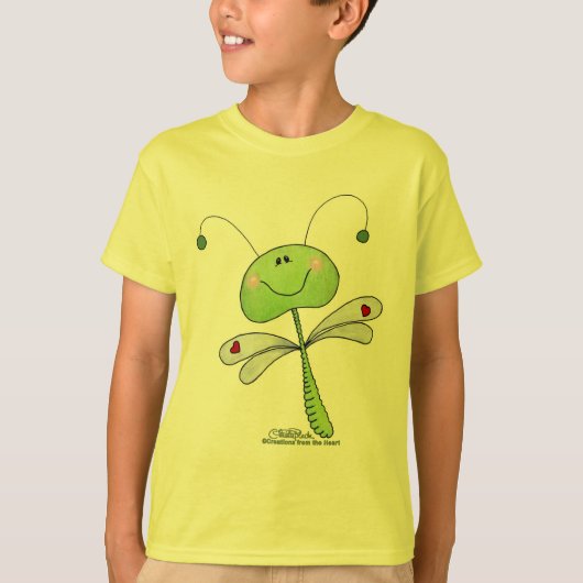 T-shirt Dragonfly with Hearts (Devant)