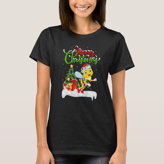 T-shirt Dragonfly Xmas Decorations Santa Dragonfly Christ (Devant)