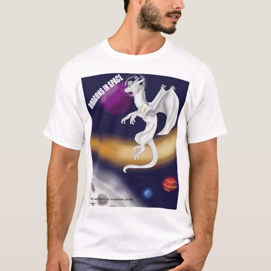 T-shirt Dragons dans l'espace (Devant)