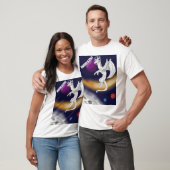 T-shirt Dragons dans l'espace (Unisexe)