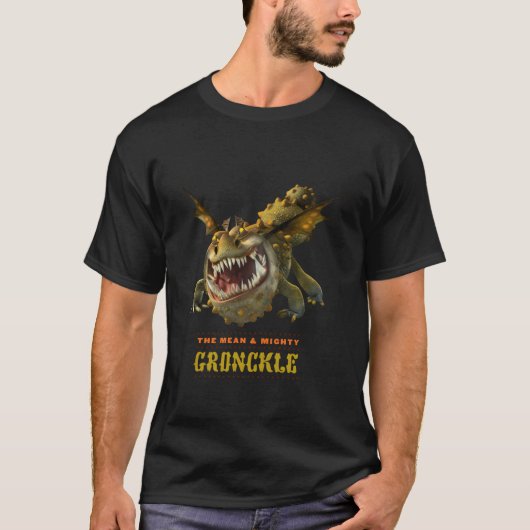 T-shirt Dragons De Dreamworks Le Moyenne Et Puissant Gronc (Devant)