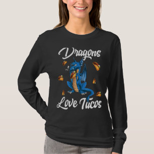 T-shirt Dragons Love Tacos Mexicain Nourriture Pour Enfant