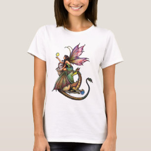 T-shirt Dragon's Orbs Fairy and Dragon par Molly Harrison