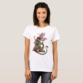 T-shirt Dragon's Orbs Fairy and Dragon par Molly Harrison (Devant entier)