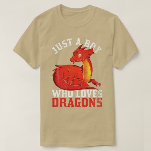 T-shirt Dragons Retro Boy Dragon (Design devant)