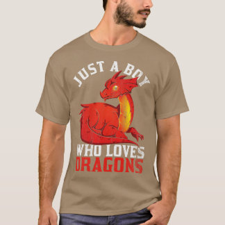 T-shirt Dragons Retro Boy Dragon