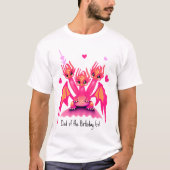 T-Shirt dragons roses (Devant)
