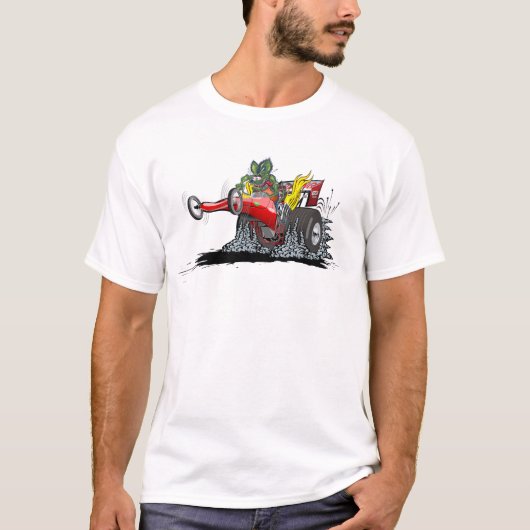T-shirt Dragster de dessin animé (Devant)