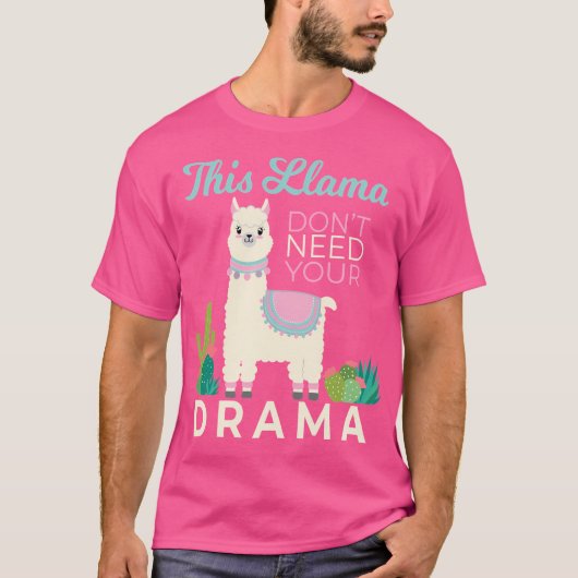 T-shirt Drama Llama (Devant)