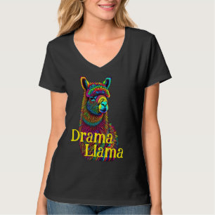 T-shirt Drama Llama couleur psychédélique