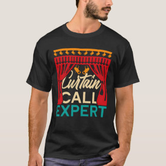 T-shirt Dramaeacher Rideau de scène Epert ami