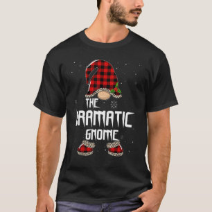 T-shirt Dramatique Gnome Buffalo Plaid Matching Famille Ch