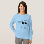 T-shirt dramatique Llama | Drôle Animal Tee (Devant entier)