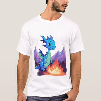T-shirt Dramatiquement adorable : Dragon Skull Mascot Tee