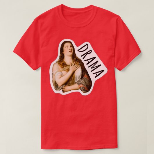 T-shirt drame de réponse de la renaissance (Design devant)