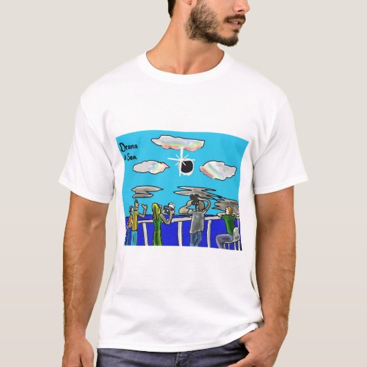 T-shirt Drame d'éclipse en mer (Devant)
