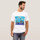 T-shirt Drame d'éclipse en mer (Devant entier)