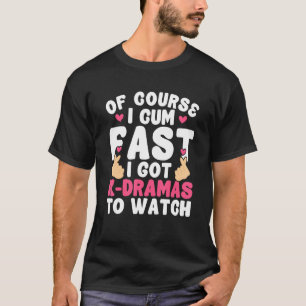 T-shirt Drame K K Pop Signe de la main Cœur Marchandise K
