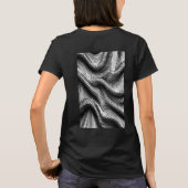T-shirt Drapé fluide - Tissu plissé avec cubes noirs (Dos)