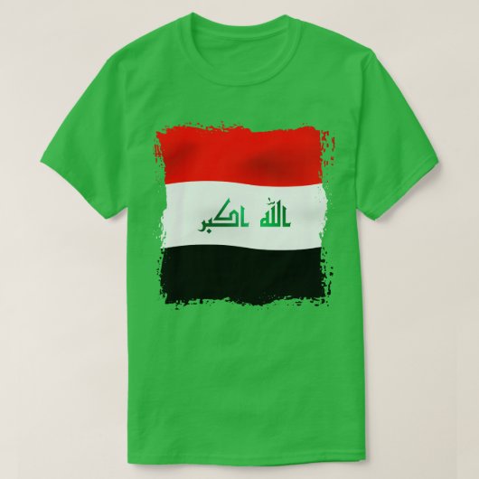 T-shirt Drapeau 1 de l'Iraq (Design devant)