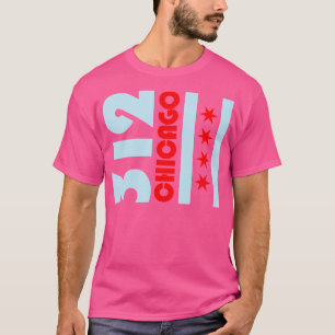 T-shirt Drapeau 312 Chicago Illinois Chi Town