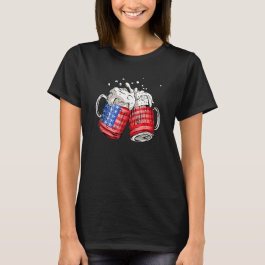 T-shirt Drapeau 4 juillet (Devant)