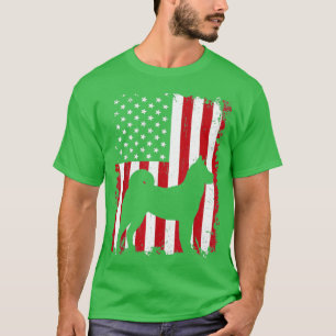 T-shirt Drapeau 4 juillet Akita Patriotic Américain