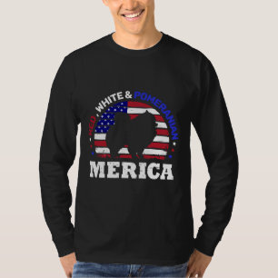 T-shirt Drapeau 4 juillet américain de Poméranie