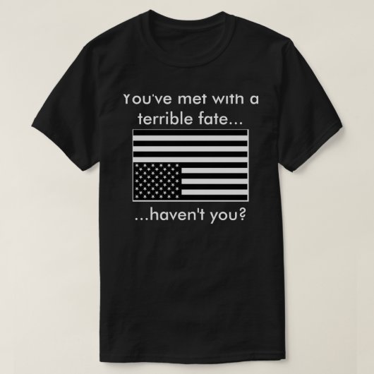 T-shirt Drapeau à l'envers des USA avec la citation du (Design devant)