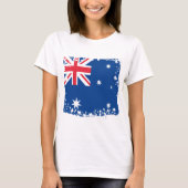 T-shirt Drapeau abstrait de l'Australie, couleurs (Devant)