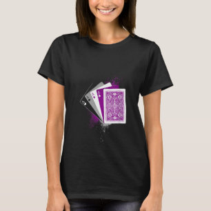 T-shirt Drapeau Ace Queer Jouer Des Cartes De