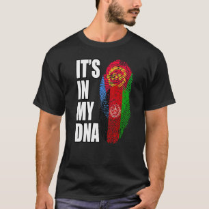 T-shirt Drapeau Adn Mélangé Afghan Et Erythréen
