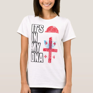T-shirt Drapeau ADN Patrimoine Mélangé Luxembourgeois Et G