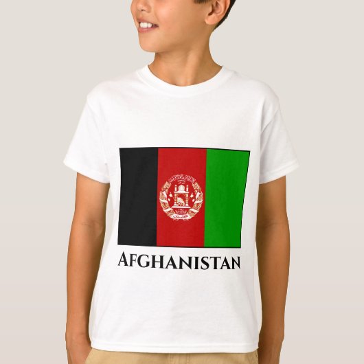 T-shirt Drapeau Afghanistan (Devant)