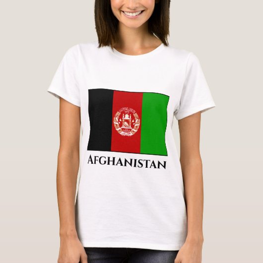 T-shirt Drapeau Afghanistan (Devant)